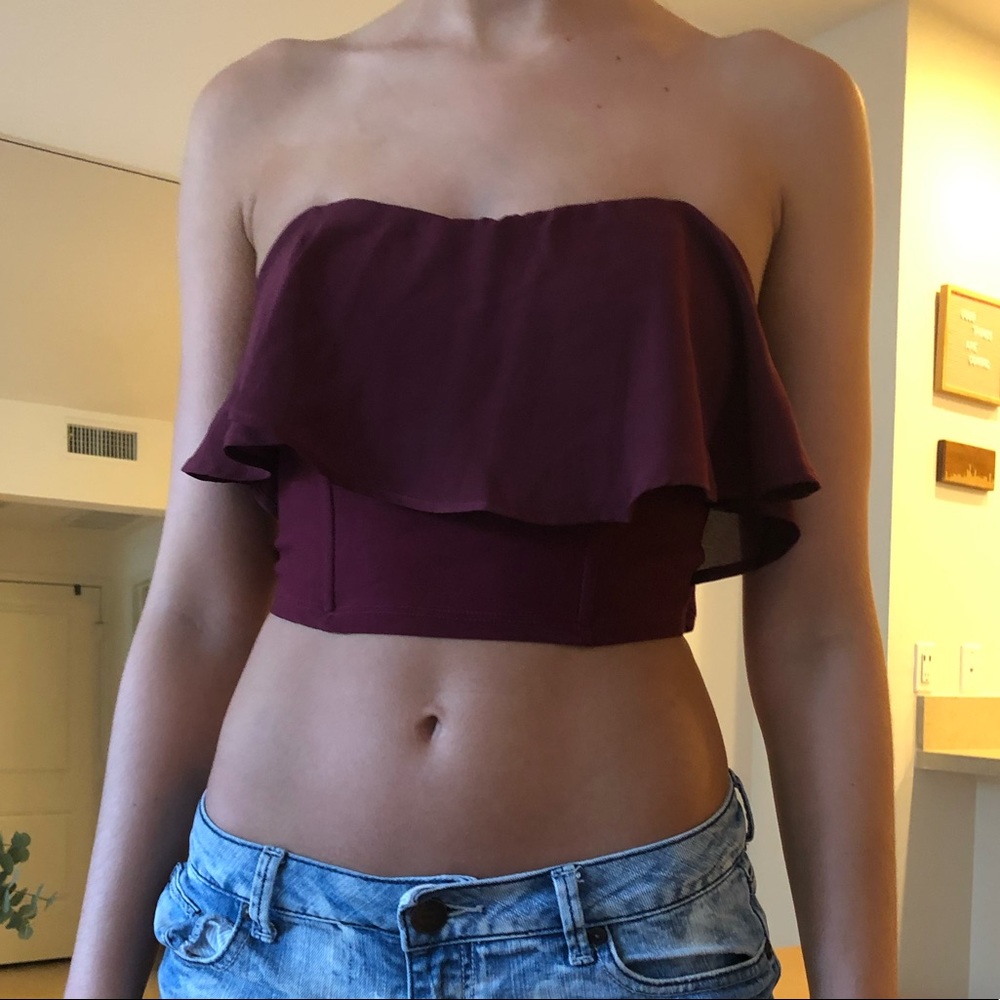 Charlotte Russe Maroon Top